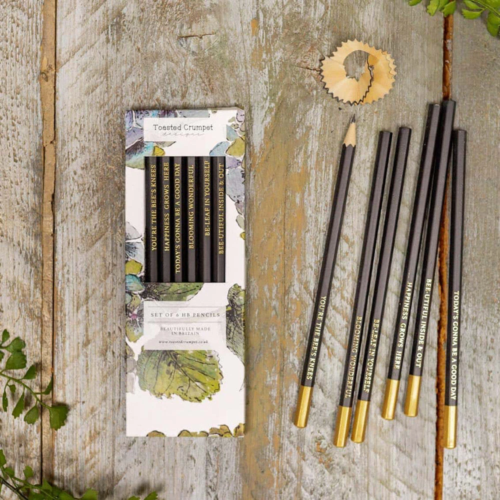 Toasted Crumpet ‘Hydrangea’ Set Of 6 Pencils 6 Toasted Crumpet ‘Hydrangea’ Set Of 6 Pencils - Image 4