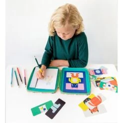 Petit Collage Design & Draw Monsters Creation Set -Children's Peripheral Store ptc264 wild and wolf petit collage design draw monsters creation set 2