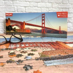 Robert Frederick Golden Gate Bridge 1000 Piece Panoramic Jigsaw Puzzle -Children's Peripheral Store robert frederick rfs13879 golden gate bridge 1000 piece panoramic jigsaw puzzle lifestyle 1
