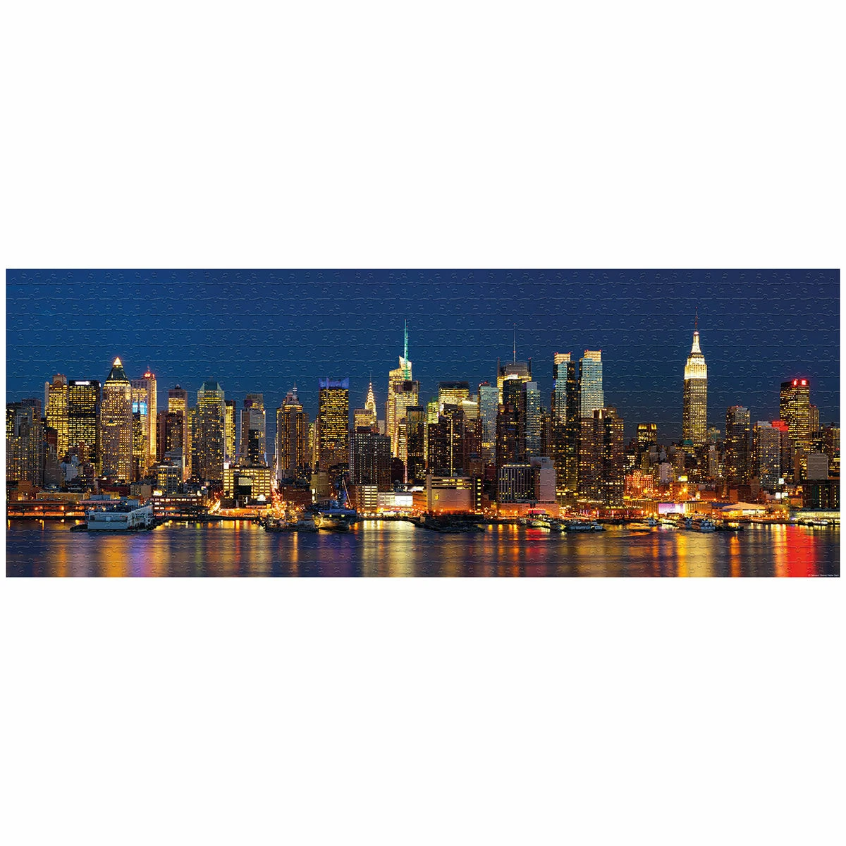 Robert Frederick New York At Night 1000 Piece Panoramic Jigsaw Puzzle 4 Robert Frederick New York At Night 1000 Piece Panoramic Jigsaw Puzzle - Image 2