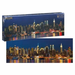 Robert Frederick New York At Night 1000 Piece Panoramic Jigsaw Puzzle