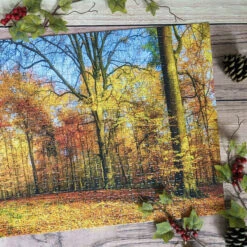 Robert Frederick Autumn Trees 1000 Piece Panoramic Jigsaw Puzzle -Children's Peripheral Store robert frederick rfs13886 autumn trees 1000 piece panoramic jigsaw puzzle lifestyle 3