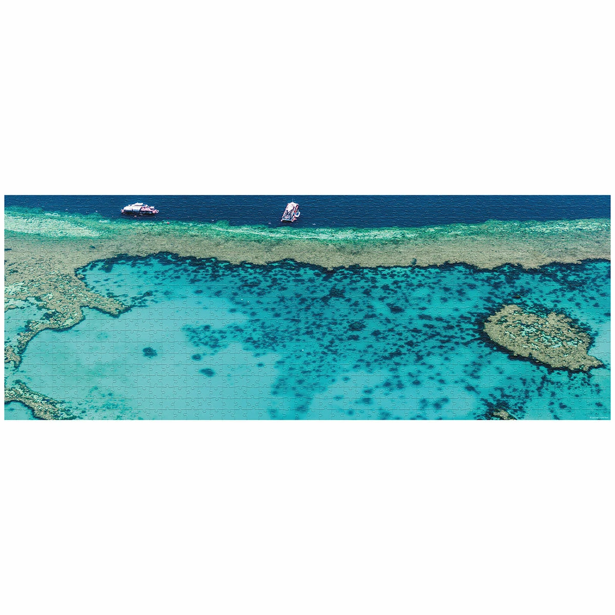 Robert Frederick Great Barrier Reef 1000 Piece Panoramic Jigsaw Puzzle 4 Robert Frederick Great Barrier Reef 1000 Piece Panoramic Jigsaw Puzzle - Image 2