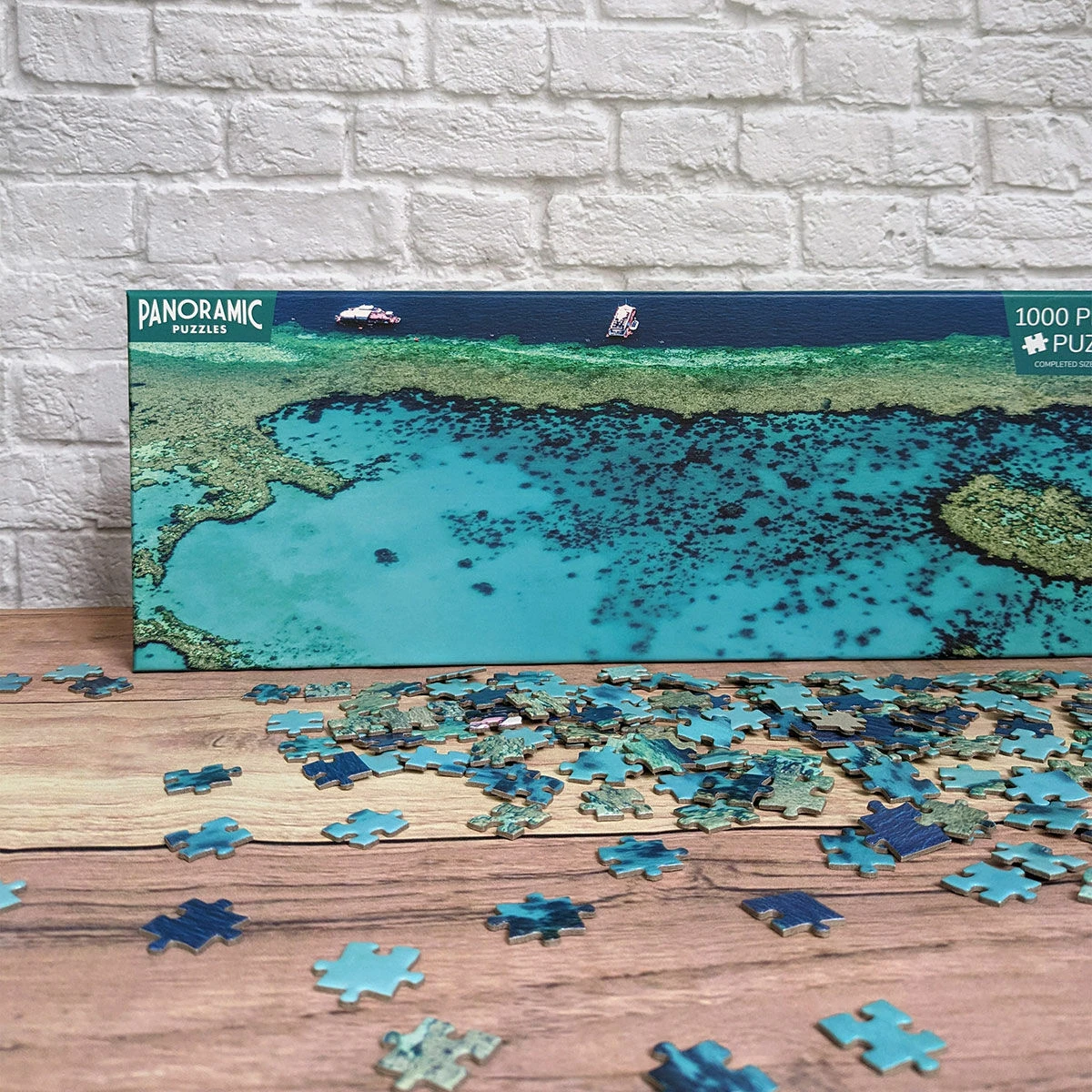 Robert Frederick Great Barrier Reef 1000 Piece Panoramic Jigsaw Puzzle 6 Robert Frederick Great Barrier Reef 1000 Piece Panoramic Jigsaw Puzzle - Image 4