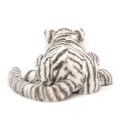 Jellycat Medium Sacha Snow Tiger 8 Jellycat Medium Sacha Snow Tiger -Children's Peripheral Store sacha tiger back sac1t 2