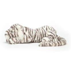 Jellycat Medium Sacha Snow Tiger 9 Jellycat Medium Sacha Snow Tiger -Children's Peripheral Store sacha tiger side sac1t 1