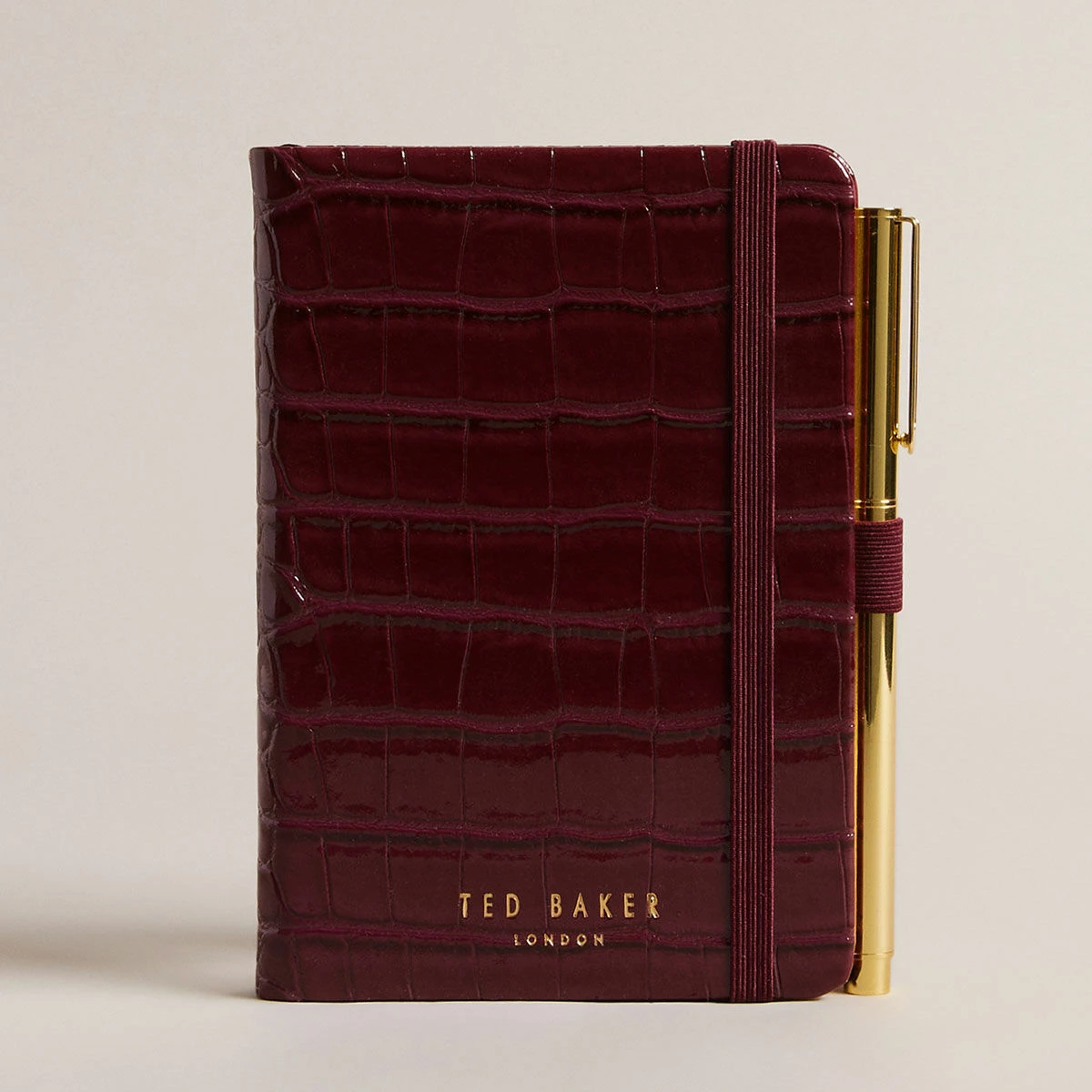 Ted Baker ETTAAY Deep Purple Croc Mini Notebook And Pen 3 Ted Baker ETTAAY Deep Purple Croc Mini Notebook And Pen