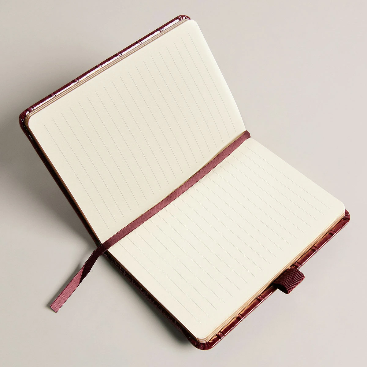 Ted Baker ETTAAY Deep Purple Croc Mini Notebook And Pen 5 Ted Baker ETTAAY Deep Purple Croc Mini Notebook And Pen - Image 3