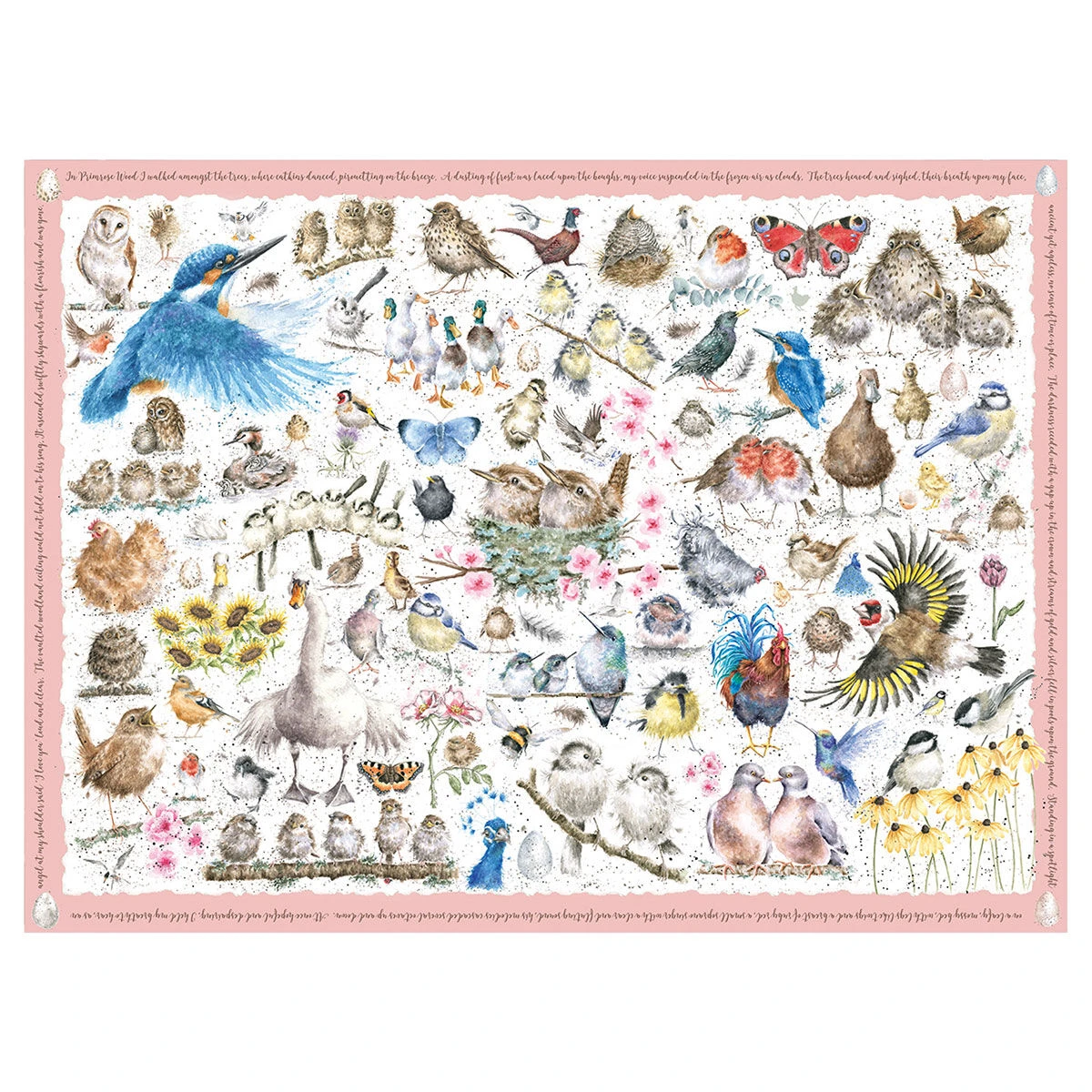 Wrendale ‘Garden Birds’ 1000 Piece Jigsaw Puzzle 4 Wrendale ‘Garden Birds’ 1000 Piece Jigsaw Puzzle - Image 2