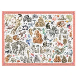 Wrendale ‘Zoology’ 1000 Piece Jigsaw Puzzle -Children's Peripheral Store wrendale designs puzzle004 zoology puzzle 2