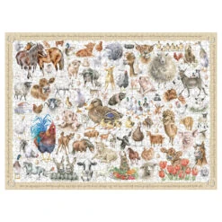 Wrendale ‘Farmyard Friends’ 1000 Piece Jigsaw Puzzle 11 Wrendale ‘Farmyard Friends’ 1000 Piece Jigsaw Puzzle -Children's Peripheral Store wrendale designs puzzle005 farmyard friends puzzle 2