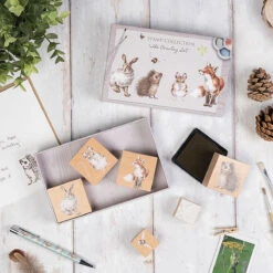 Wrendale ‘The Country Set’ Ink Stamp Set -Children's Peripheral Store wrendale designs stamp001 the country set stamp kit lifestyle