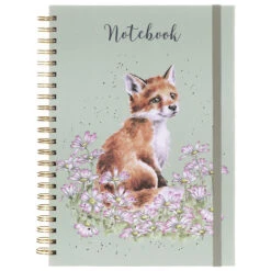Wrendale Make My Daisy Fox Spiral Bound A4 Notebook