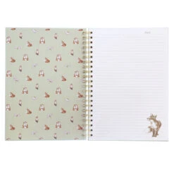 Wrendale Make My Daisy Fox Spiral Bound A4 Notebook -Children's Peripheral Store wrendale lhb012 make my daisy fox spiral bound a4 notebook 3