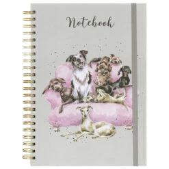 Wrendale Movie Night Dog Spiral Bound A4 Notebook