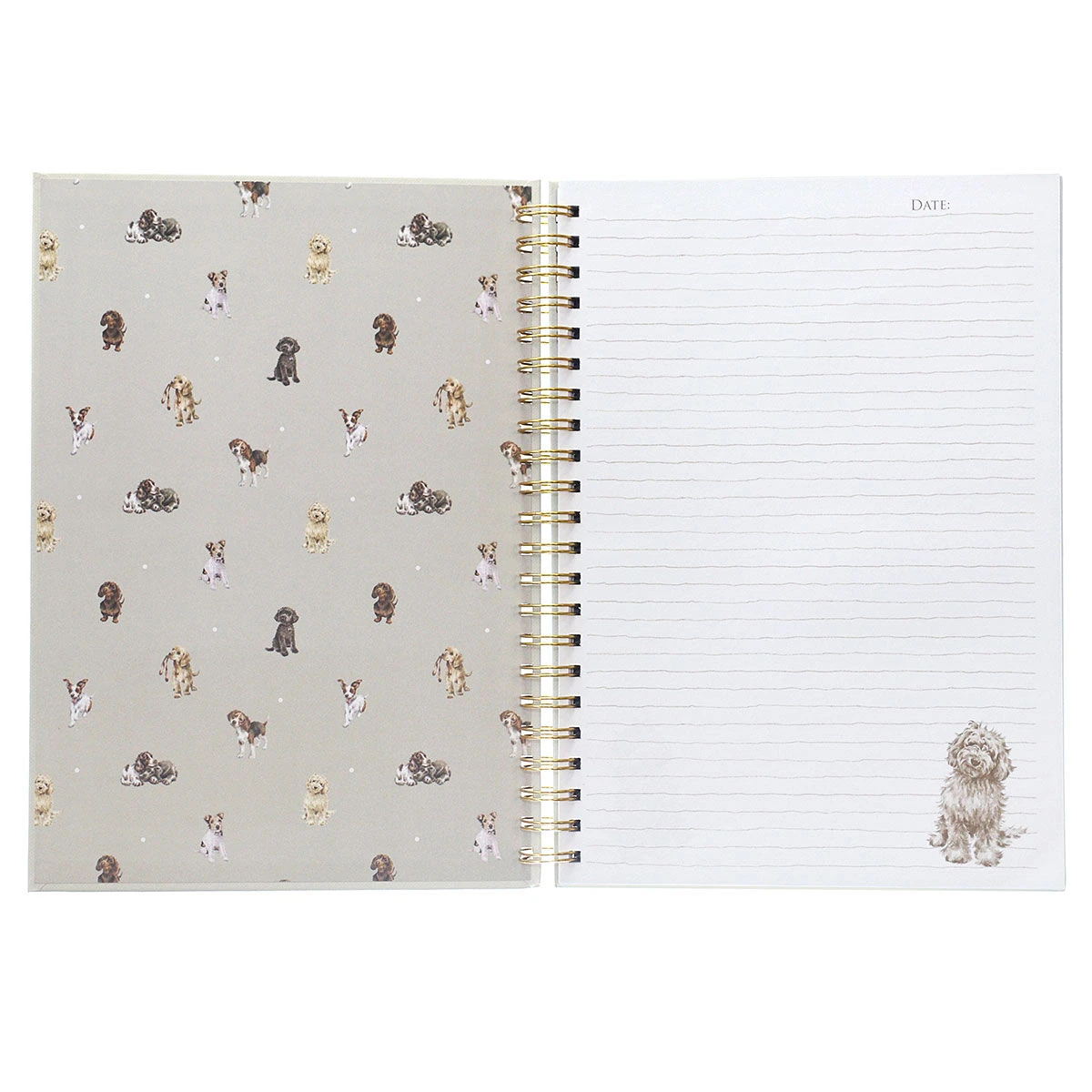 Wrendale Movie Night Dog Spiral Bound A4 Notebook 5 Wrendale Movie Night Dog Spiral Bound A4 Notebook - Image 3