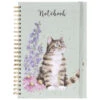 Wrendale Whiskers And Wild Flowers Cat Spiral Bound A4 Notebook 2 Wrendale Whiskers And Wild Flowers Cat Spiral Bound A4 Notebook -Children's Peripheral Store wrendale lhb015 whiskers and wild flowers cat spiral bound a4 notebook 1