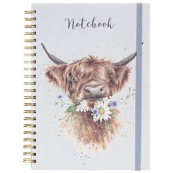 Wrendale Daisy Coo Cow Spiral Bound A4 Notebook