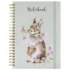 Wrendale Head Clover Heels Rabbit Spiral Bound A4 Notebook