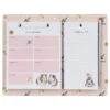 Wrendale Pink Magnetic Meal Planner And Shopping Pad -Children's Peripheral Store wrendale plan001 magnetic meal planner and shopping pad 1