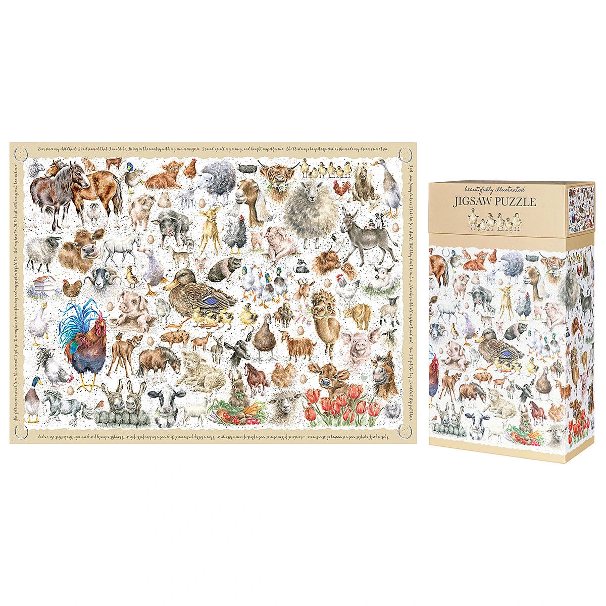 Wrendale ‘Farmyard Friends’ 1000 Piece Jigsaw Puzzle 3 Wrendale ‘Farmyard Friends’ 1000 Piece Jigsaw Puzzle